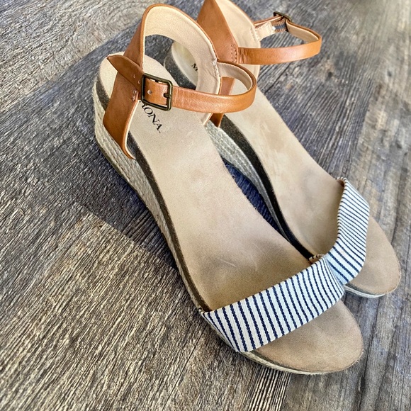 Merona Shoes - Eve Quarter Strap Wedge Sandals by Merona